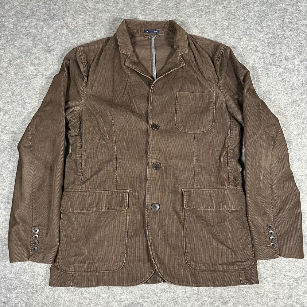 Gap Mens Brown Corduroy Casual Blazer Jacket M